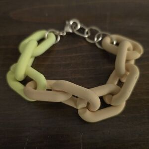 Chunky Two-Tone Chain Bracelet